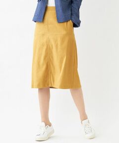 Leilian / レリアン ミニ・ひざ丈スカート | 十字ステッチタイトスカート