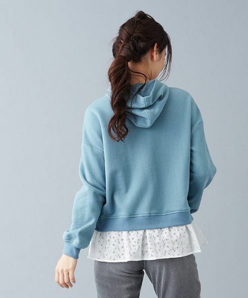 Leilian / レリアン カットソー | レイヤードパーカ | 詳細3