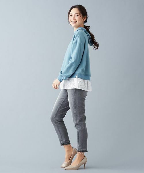 Leilian / レリアン カットソー | レイヤードパーカ | 詳細6