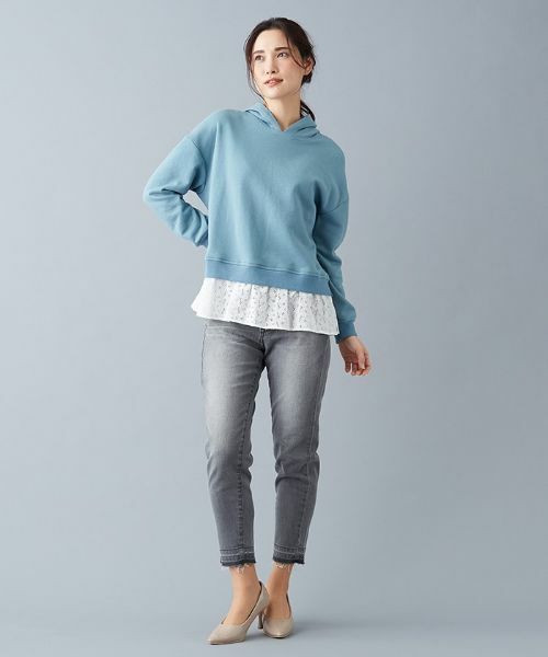 Leilian / レリアン カットソー | レイヤードパーカ | 詳細7
