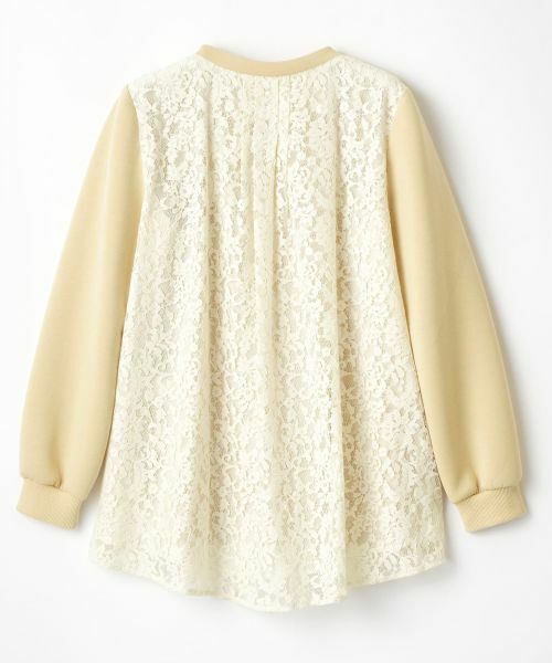 Leilian / レリアン スウェット | バックレース切替えプルオーバー | 詳細1