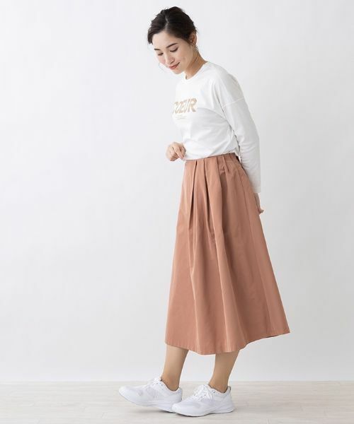 Leilian / レリアン ミニ・ひざ丈スカート | カラーフレアスカート | 詳細3