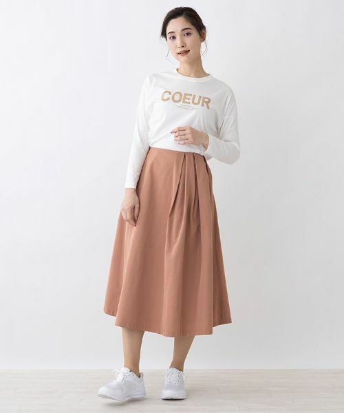 Leilian / レリアン ミニ・ひざ丈スカート | カラーフレアスカート | 詳細4