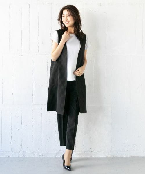 Leilian / レリアン テーラードジャケット | ロングジレベスト | 詳細1