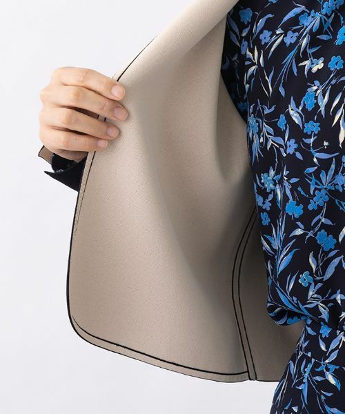 Leilian / レリアン カーディガン・ボレロ | 配色リバーシブルジャケット | 詳細18