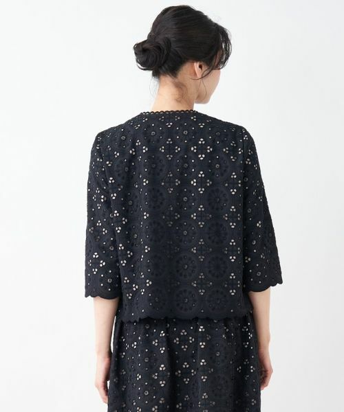 Leilian / レリアン テーラードジャケット | エンブロイダリーレースジャケット【セレモニー】 | 詳細10