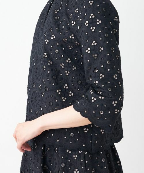 Leilian / レリアン テーラードジャケット | エンブロイダリーレースジャケット【セレモニー】 | 詳細12