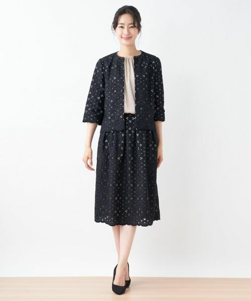 Leilian / レリアン テーラードジャケット | エンブロイダリーレースジャケット【セレモニー】 | 詳細14