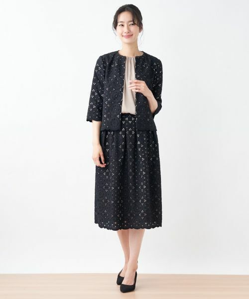 Leilian / レリアン テーラードジャケット | エンブロイダリーレースジャケット【セレモニー】 | 詳細2