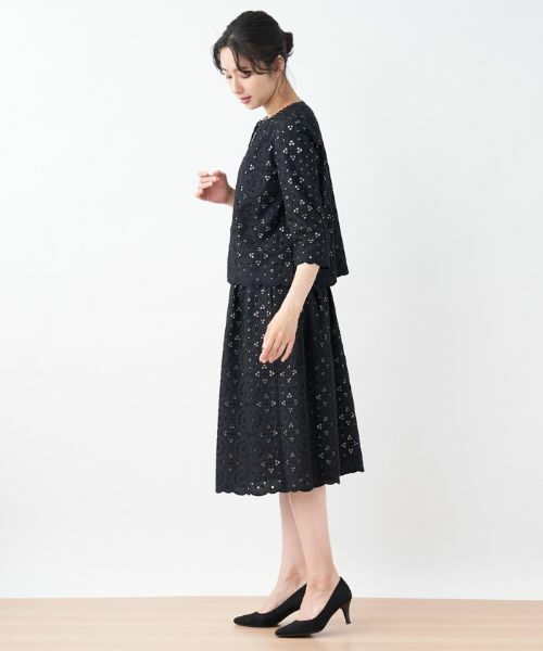 Leilian / レリアン テーラードジャケット | エンブロイダリーレースジャケット【セレモニー】 | 詳細3