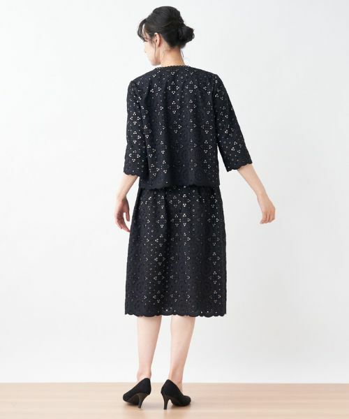 Leilian / レリアン テーラードジャケット | エンブロイダリーレースジャケット【セレモニー】 | 詳細5