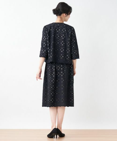 Leilian / レリアン テーラードジャケット | エンブロイダリーレースジャケット【セレモニー】 | 詳細6