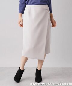 Leilian / レリアン ミニ・ひざ丈スカート | ミディ丈ラップスカート