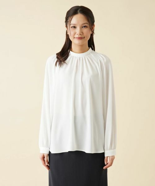 Leilian / レリアン シャツ・ブラウス | ギャザーオーバーブラウス | 詳細4