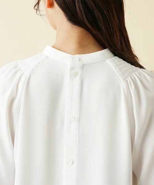 Leilian / レリアン シャツ・ブラウス | ギャザーオーバーブラウス | 詳細8
