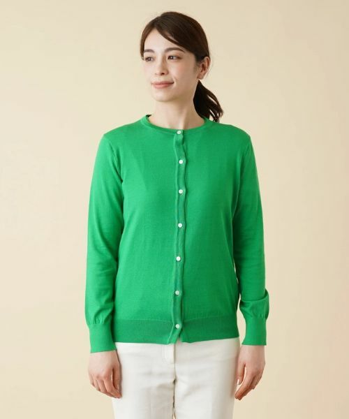Leilian / レリアン カーディガン・ボレロ | クルーネックニットカーディガン | 詳細4