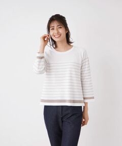Leilian / レリアン ニット・セーター | ボーダークルーネックニット