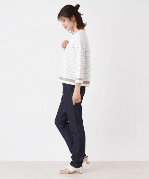 Leilian / レリアン ニット・セーター | ボーダークルーネックニット | 詳細13