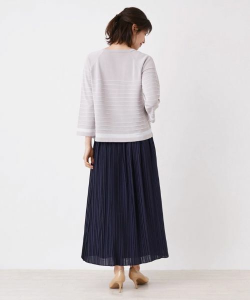 Leilian / レリアン ニット・セーター | ボーダークルーネックニット | 詳細3