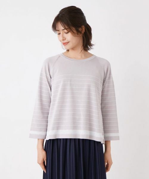 Leilian / レリアン ニット・セーター | ボーダークルーネックニット | 詳細4