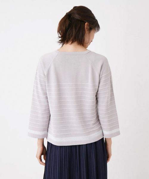 Leilian / レリアン ニット・セーター | ボーダークルーネックニット | 詳細6
