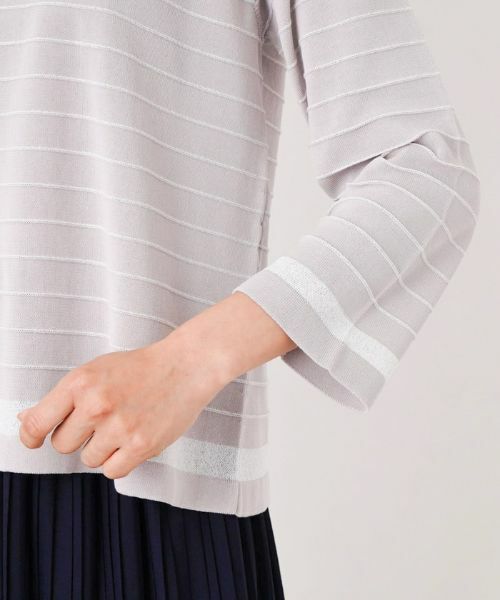 Leilian / レリアン ニット・セーター | ボーダークルーネックニット | 詳細9