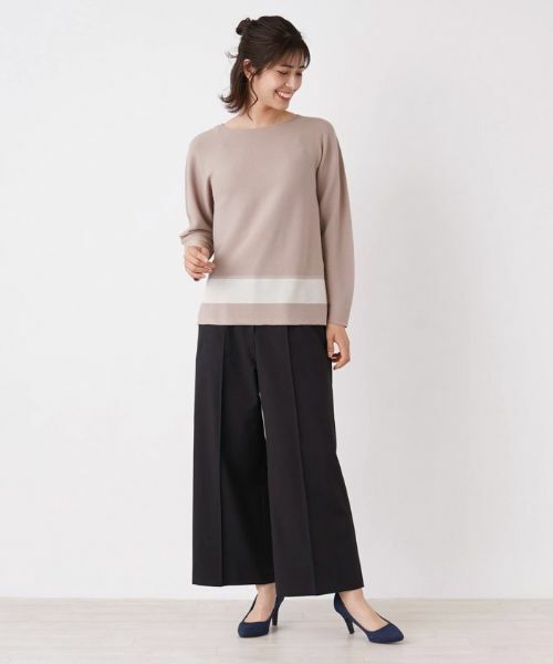 Leilian / レリアン ニット・セーター | ラインラウンドネックニット | 詳細1