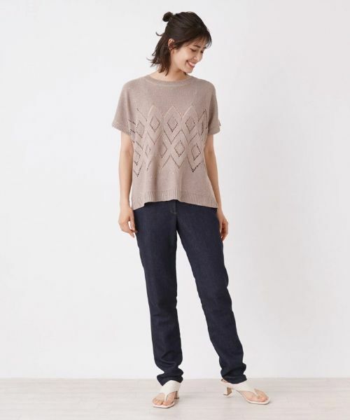 Leilian / レリアン ニット・セーター | スパンコール透かし編みニット【LE TRICOT PERUGIA】 | 詳細1