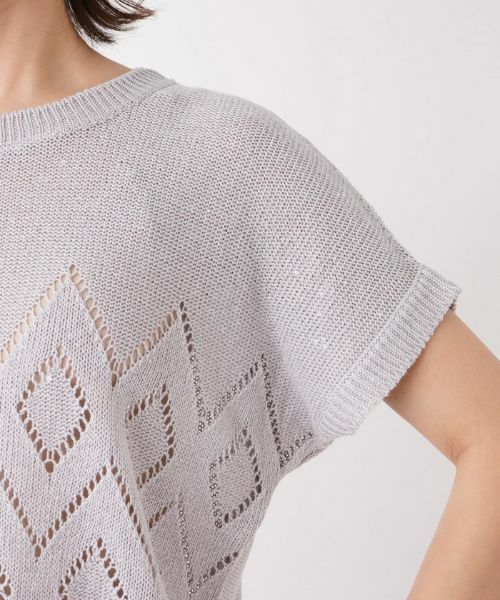 Leilian / レリアン ニット・セーター | スパンコール透かし編みニット【LE TRICOT PERUGIA】 | 詳細12