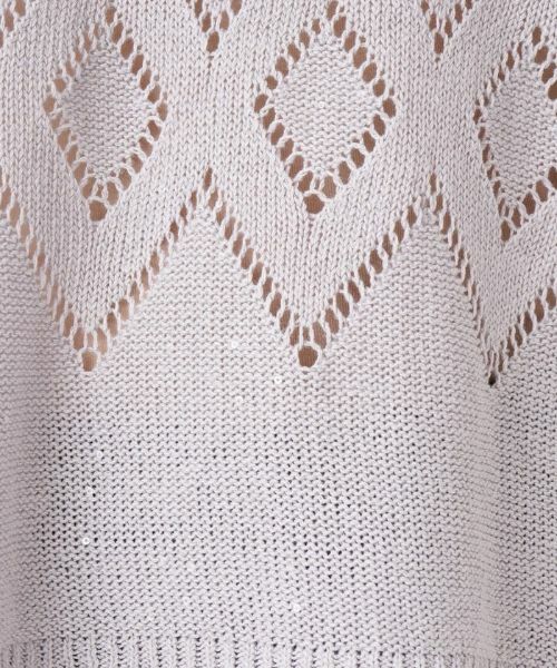 Leilian / レリアン ニット・セーター | スパンコール透かし編みニット【LE TRICOT PERUGIA】 | 詳細14