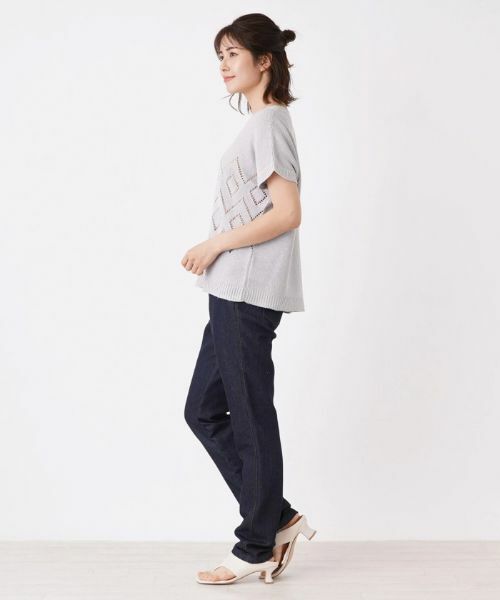 Leilian / レリアン ニット・セーター | スパンコール透かし編みニット【LE TRICOT PERUGIA】 | 詳細5