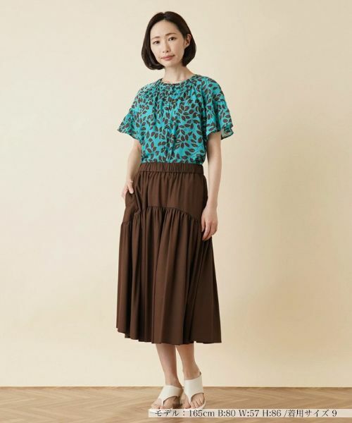 Leilian / レリアン ミニ・ひざ丈スカート | フレアロングスカート | 詳細4