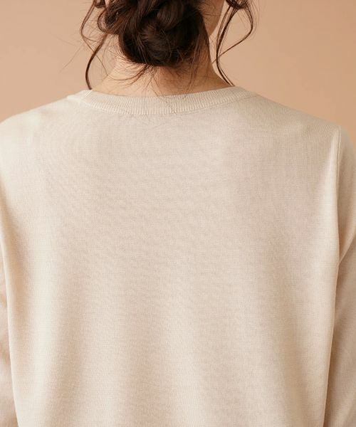 Leilian / レリアン ニット・セーター | レース切替ロゴニット【ROCHAS Premiere】 | 詳細7