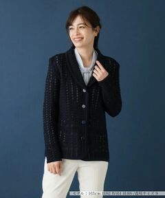 Leilian / レリアン テーラードジャケット | コットンニットジャケット