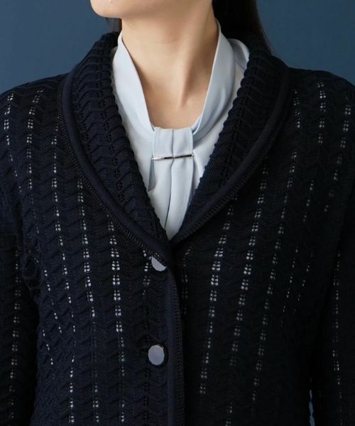 Leilian / レリアン テーラードジャケット | コットンニットジャケット | 詳細7