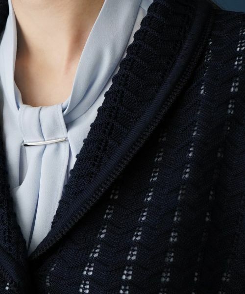 Leilian / レリアン テーラードジャケット | コットンニットジャケット | 詳細8