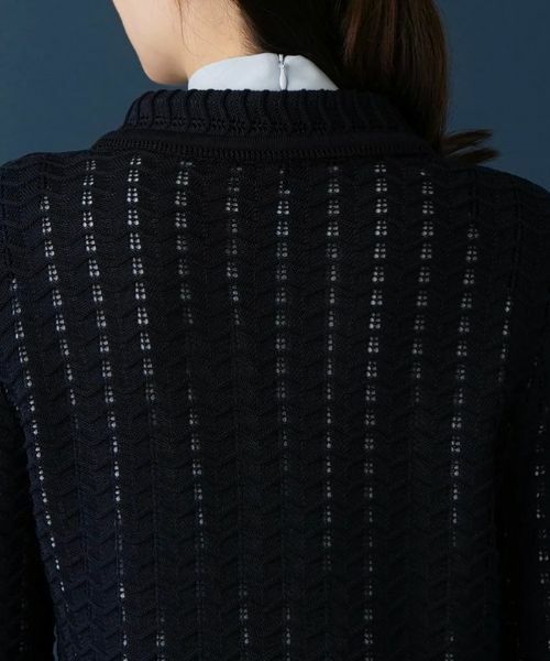 Leilian / レリアン テーラードジャケット | コットンニットジャケット | 詳細9