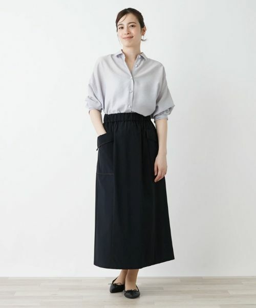 Leilian / レリアン ミニ・ひざ丈スカート | パッチポケットロングスカート | 詳細13