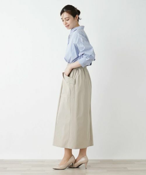 Leilian / レリアン ミニ・ひざ丈スカート | パッチポケットロングスカート | 詳細18