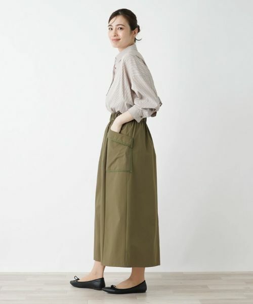 Leilian / レリアン ミニ・ひざ丈スカート | パッチポケットロングスカート | 詳細3
