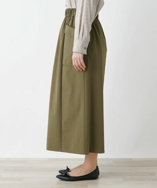 Leilian / レリアン ミニ・ひざ丈スカート | パッチポケットロングスカート | 詳細6