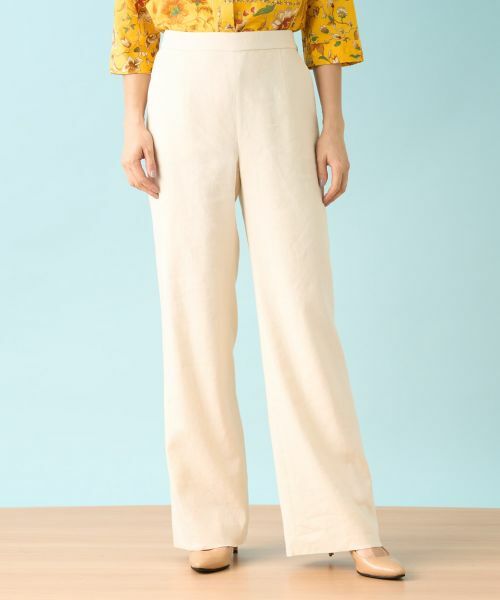Leilian / レリアン その他パンツ | ワイドパンツ【ROCHAS Premiere】(アイボリー系)