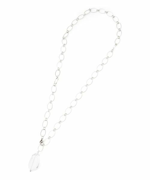 Leilian / レリアン ネックレス・ペンダント・チョーカー | ビッグモチーフチェーンネックレス（アッシュグレー）