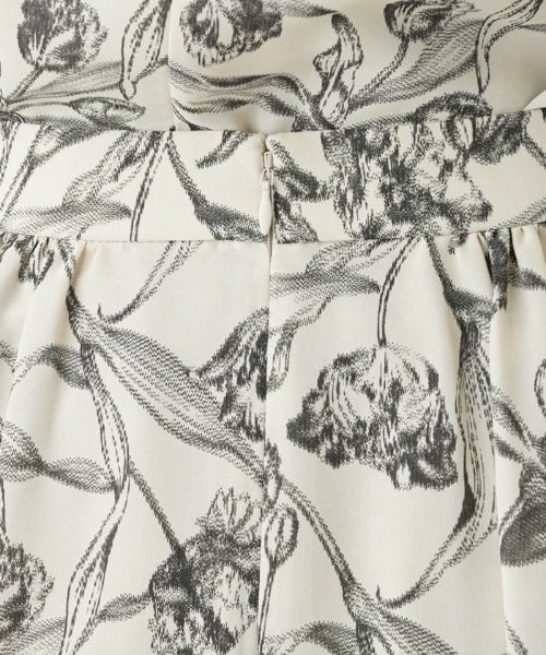 Leilian / レリアン ミニ・ひざ丈スカート | プリントロングフレアスカート | 詳細13