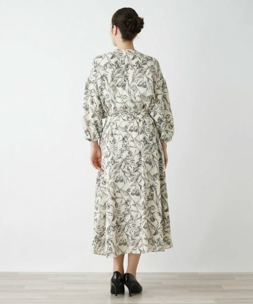 Leilian / レリアン ミニ・ひざ丈スカート | プリントロングフレアスカート | 詳細8