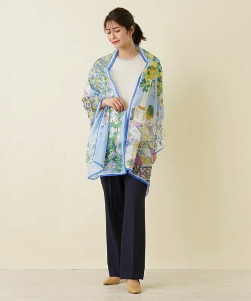 Leilian / レリアン マフラー・ショール・スヌード・ストール | コットンシルクロングストール | 詳細2