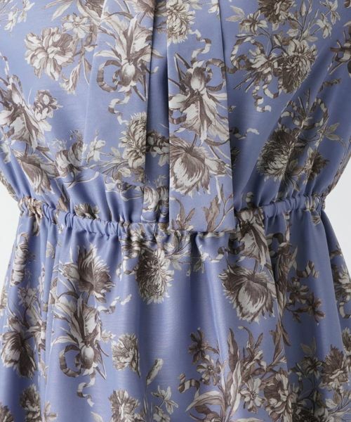 Leilian / レリアン ドレス | 洗えるフラワープリントミモレ丈ワンピース | 詳細10