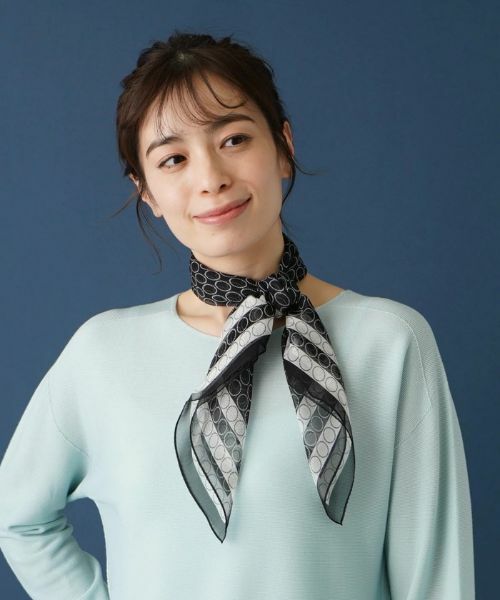 Leilian / レリアン バンダナ・スカーフ | サークル柄スカーフ | 詳細2