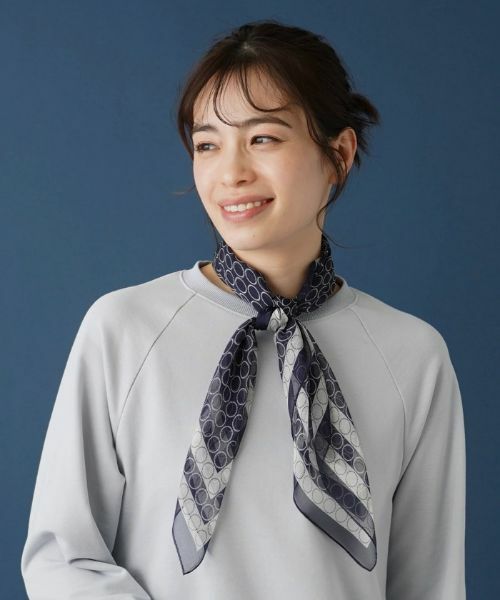 Leilian / レリアン バンダナ・スカーフ | サークル柄スカーフ | 詳細4