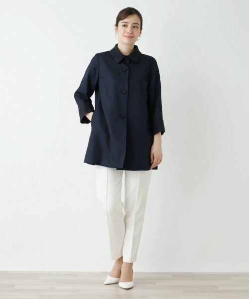 Leilian / レリアン テーラードジャケット | ステンカラーショートコート | 詳細13